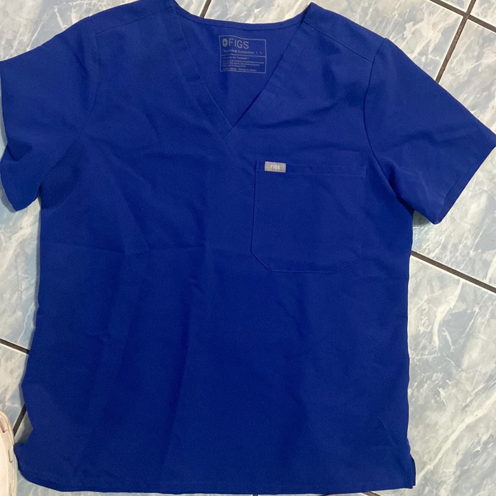 Figs scrubs electric blue limited edition